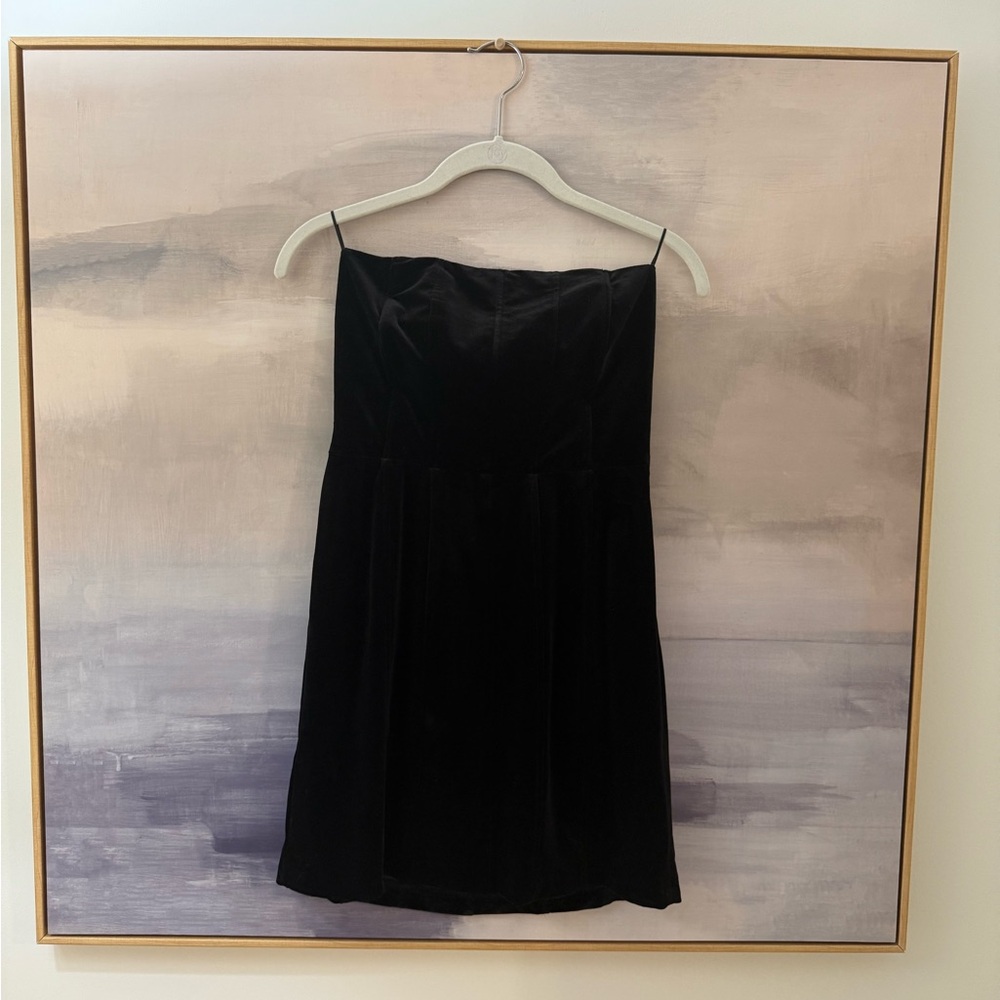 ZARA Strapless Velvet Mini‎ Cocktail Dress
